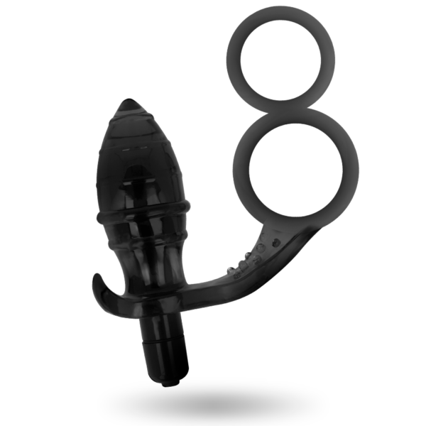 ADDICTED TOYS - PLUG ANAL AVEC DOUBLE ANNEAU NOIR - – Image 3