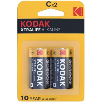 KODAK - PILES ALCALINES XTRALIFE CX 2 UNITÉS -