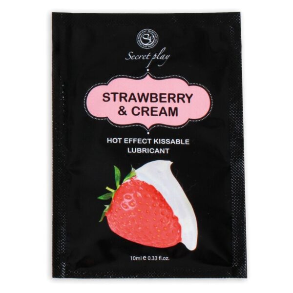 SECRETPLAY - LUBRIFIANT UNIDOSE FRAISES & CRÈME 10ML -