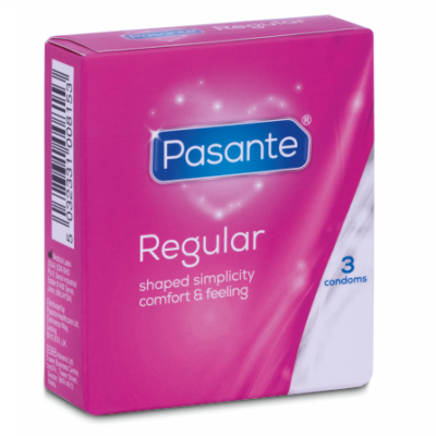 PASANTE - PRÉSERVATIFS GAMME RÉGULIÈRE 3 UNITÉS -