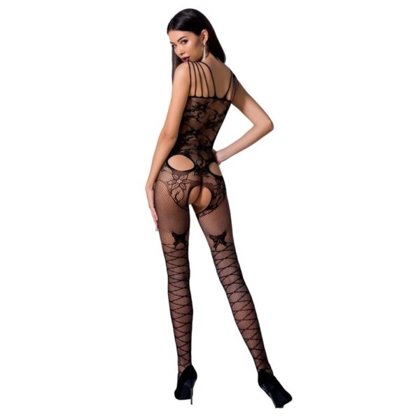 PASSION - FEMME BS076 BODYSTOCKING TAILLE UNIQUE NOIR -