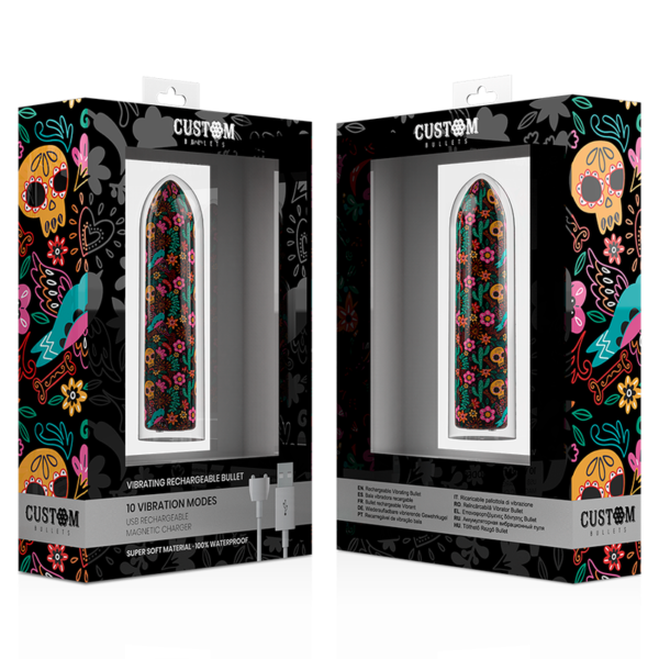 CUSTOM BULLETS - BULLETS PERSONNALISÉS RECHARGEABLE FLORAL 10 INTENSITIES - – Image 6