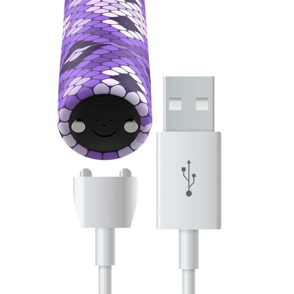 CUSTOM BULLETS - RECHARGEABLE SNAKE PURPLE MAGNETIC BULLET 10V - – Image 6
