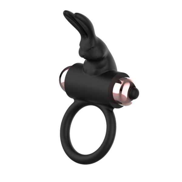 COQUETTE TOYS - COCKRING AVEC VIBRATEUR NOIR/ OR - – Image 7