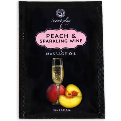 SECRETPLAY - PÊCHE & VIN MOUSSEUX HUILE DE MASSAGE SACHET 10 ML -