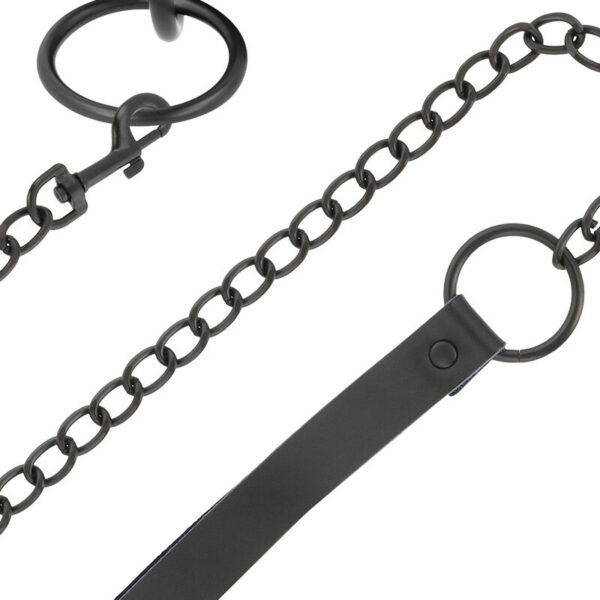 DARKNESS - COLLIER NOIR AVEC CHAÎNE - – Image 4