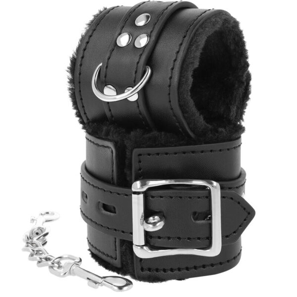 DARKNESS - MENOTTES BDSM DOUBLÉES NOIRES - – Image 2