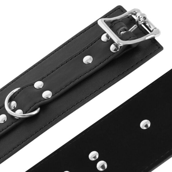 DARKNESS - MENOTTES EN CUIR NOIR - – Image 4