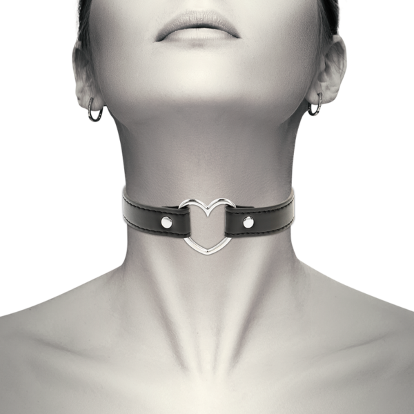 COQUETTE - CHIC DESIRE COLLIER CUIR VEGAN FEMME ACCESSOIRE COEUR - – Image 2