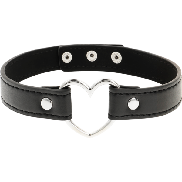 COQUETTE - CHIC DESIRE COLLIER CUIR VEGAN FEMME ACCESSOIRE COEUR - – Image 3