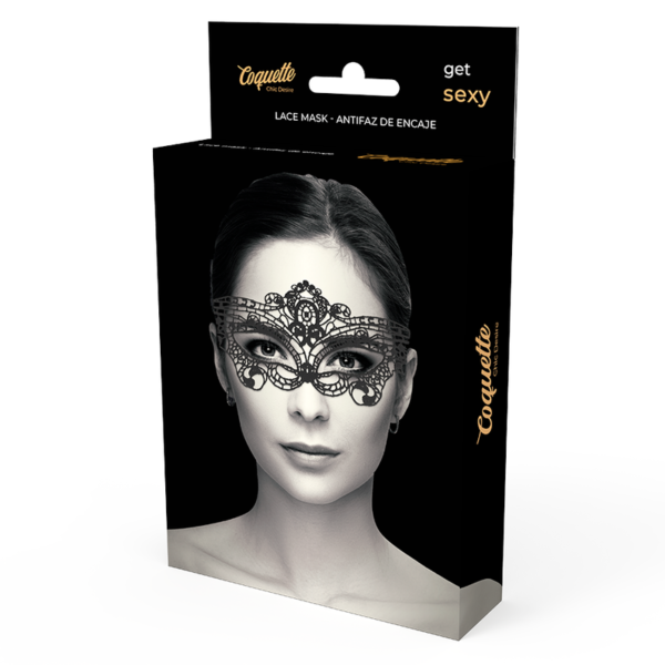 COQUETTE CHIC DESIRE - MASQUE FINE DENTELLE NOIRE - – Image 5