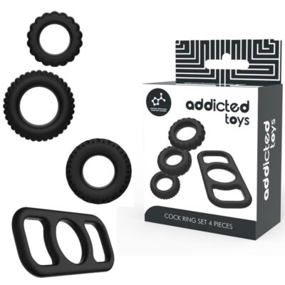 ADDICTED TOYS - ENSEMBLE DANNEAU PÉNIAL 4 PIÈCES -