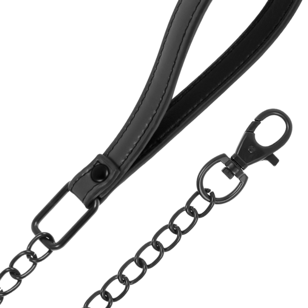 FETISH SUBMISSIVE - COLLIER CHAÎNE DOUBLURE EN NOPRÈNE - – Image 6