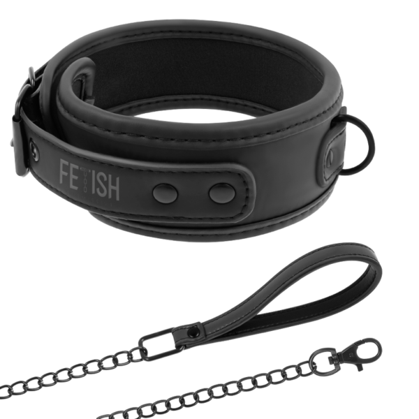 FETISH SUBMISSIVE - COLLIER CHAÎNE DOUBLURE EN NOPRÈNE - – Image 2