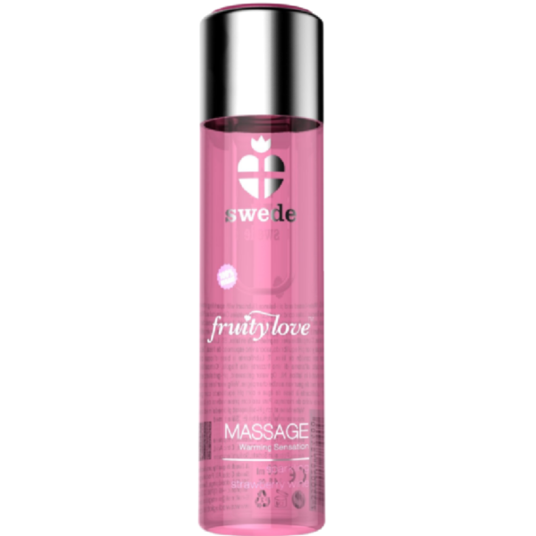 SWEDE - FRUITY LOVE HUILE DE MASSAGE EFFET CHAUFFANT VIN MOUSSEUX FRAISE 120 ML -