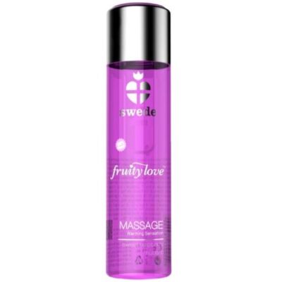 SWEDE - FRUITY LOVE EFFET RÉCHAUFFANT HUILE DE MASSAGE FRAMBOISE ROSE ET RHUBARBE 60 ML -