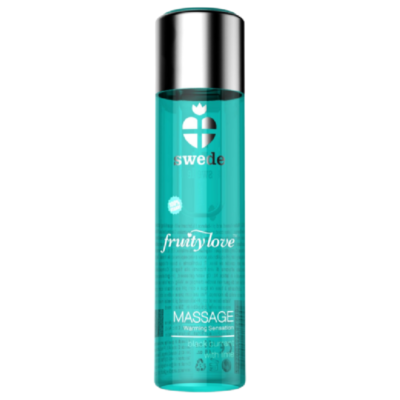 SWEDE - FRUITY LOVE HUILE DE MASSAGE EFFET CHAUFFANT CASSIS ET CITRON VERT 120 ML -