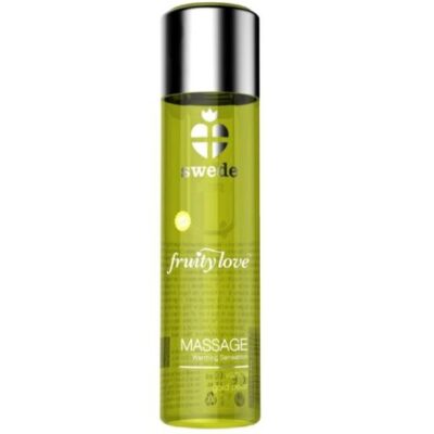 SWEDE - FRUITY LOVE EFFET RÉCHAUFFANT HUILE DE MASSAGE VANILLE ET POIRE D''OR 60 ML. -