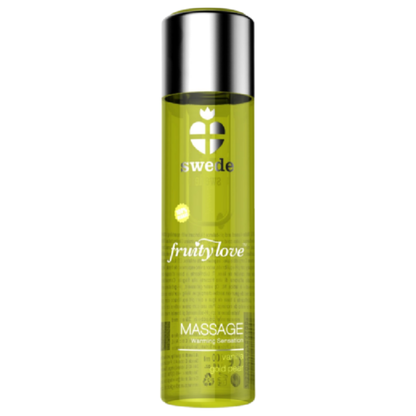 SWEDE - FRUITY LOVE EFFET RÉCHAUFFANT HUILE DE MASSAGE VANILLE ET POIRE D'OR 120 ML -