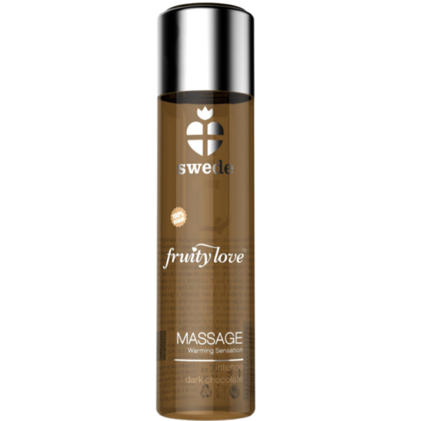 SWEDE - FRUITY LOVE HUILE DE MASSAGE EFFET CHAUFFANT CHOCOLAT NOIR INTENSE 120 ML -