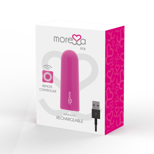 MORESSA - NIX VIBRATEUR TÉLÉCOMMANDE ROSE - – Image 3