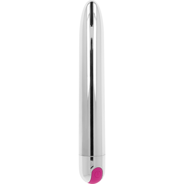 OHMAMA - VIBRATEUR ARGENT RECHARGEABLE 10 MODES 18,5 CM - – Image 2