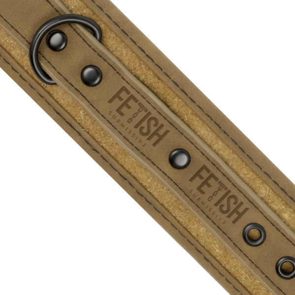 FETISH SUBMISSIVE ORIGEN - MENOTTES EN CUIR VÉGÉTALIEN AVEC DOUBLURE EN NÉOPRÈNE - – Image 4