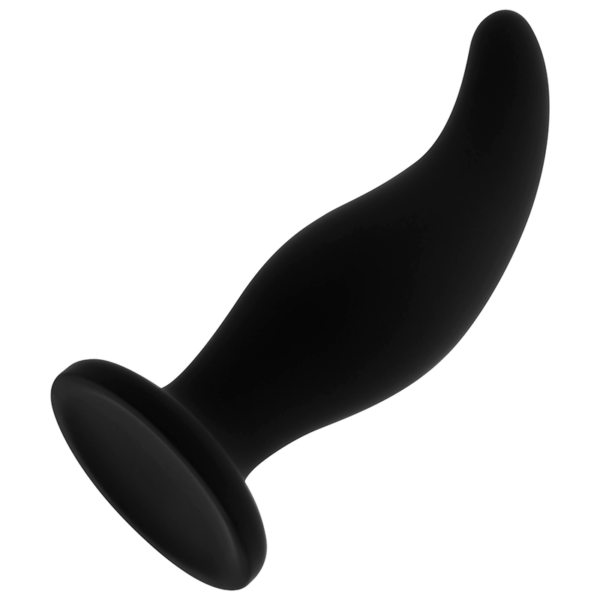 OHMAMA - PLUG ANAL EN SILICONE COURBÉ POINT P 12 CM -