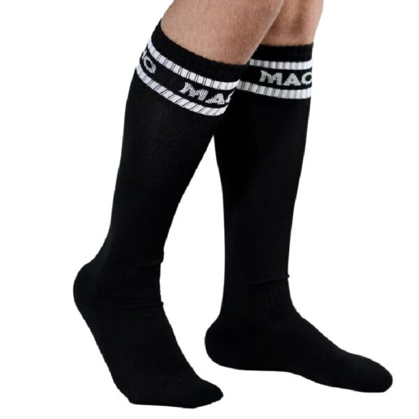 MACHO - CHAUSSETTES LONGUES TAILLE UNIQUE NOIR - – Image 2