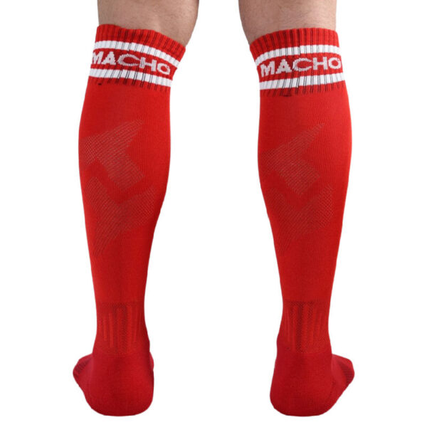 MACHO - CHAUSSETTES LONGUES TAILLE UNIQUE ROUGE - – Image 3