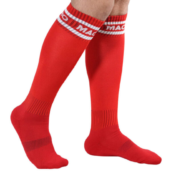 MACHO - CHAUSSETTES LONGUES TAILLE UNIQUE ROUGE - – Image 2
