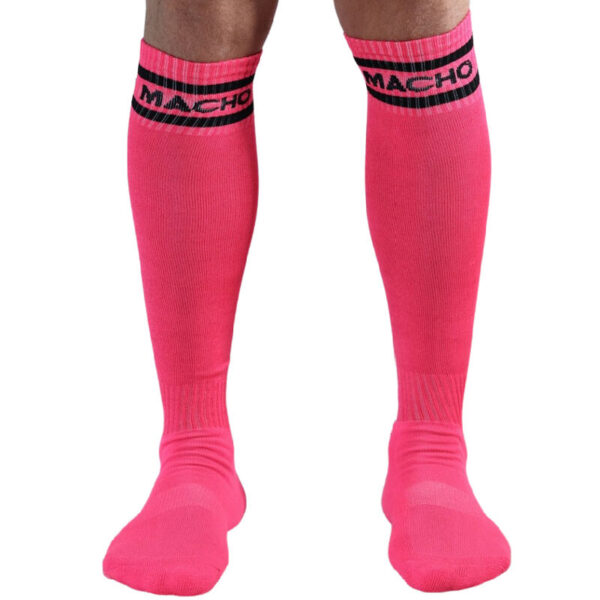 MACHO - CHAUSSETTES LONGUES TAILLE UNIQUE ROSE -