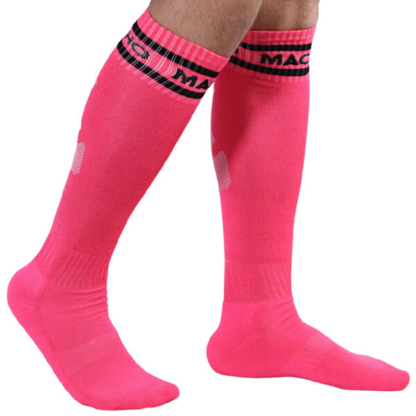 MACHO - CHAUSSETTES LONGUES TAILLE UNIQUE ROSE - – Image 2