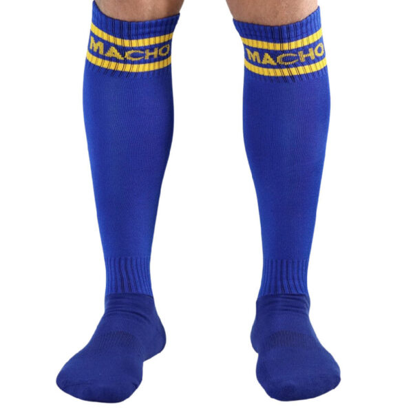 MACHO - CHAUSSETTES LONGUES TAILLE UNIQUE BLEU -