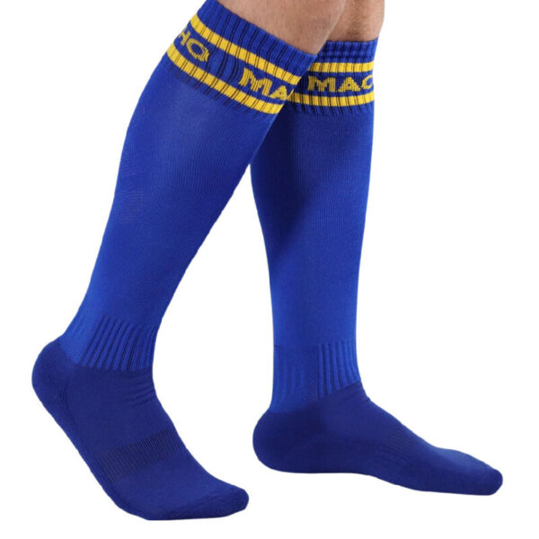 MACHO - CHAUSSETTES LONGUES TAILLE UNIQUE BLEU - – Image 2