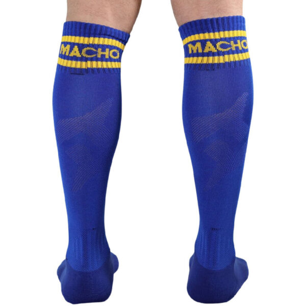 MACHO - CHAUSSETTES LONGUES TAILLE UNIQUE BLEU - – Image 3