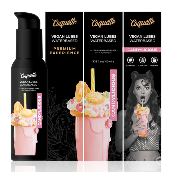 COQUETTE CHIC DESIRE - LUBRIFIANT VÉGAN CANDYLICIOUS PREMIUM EXPERIENCE 100ML - – Image 3