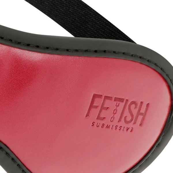 FETISH SUBMISSIVE DARK ROOM - MASQUE EN CUIR VÉGAN AVEC DOUBLURE EN NÉOPRÈNE - – Image 3