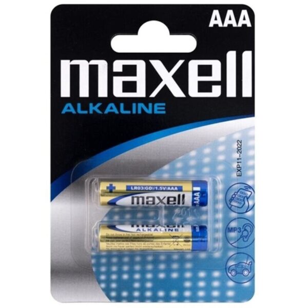 MAXELL - PILE ALCALINE AAA LR03 BLISTER*2 -