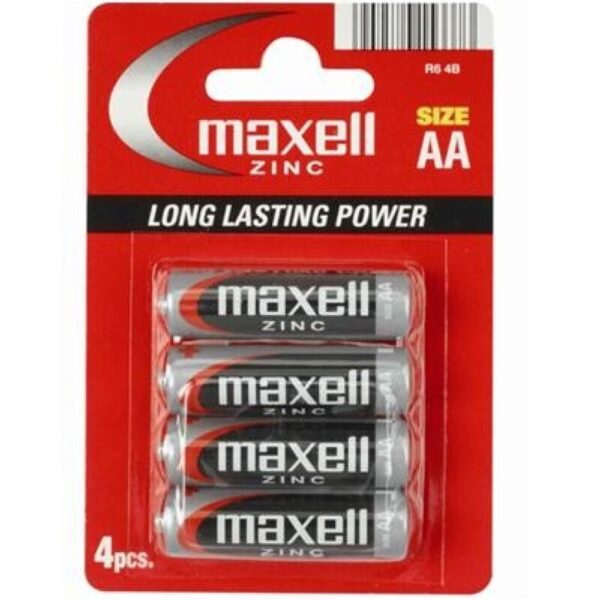 MAXELL - PILA SALINA MANGANESO AA R6 * 4 UNITÉS -