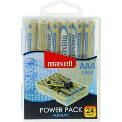MAXELL - PILES ALCALINES AAA LR03 PACK * 24 PILES -