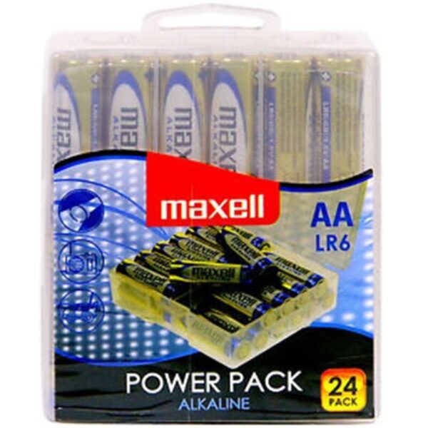 MAXELL - PILES ALCALINES AA LR6 PACK * 24 PILES -