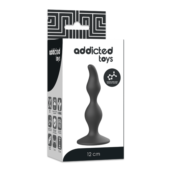 ADDICTED TOYS - PLUG SEXUEL ANAL 12 CM NOIR - – Image 5