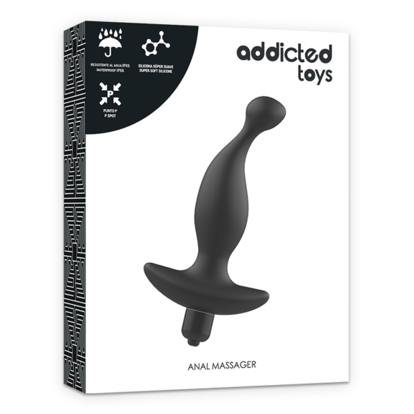 ADDICTED TOYS - MASSEUR ANAL AVEC VIBRATION NOIRE MODÈLE 1 - – Image 6
