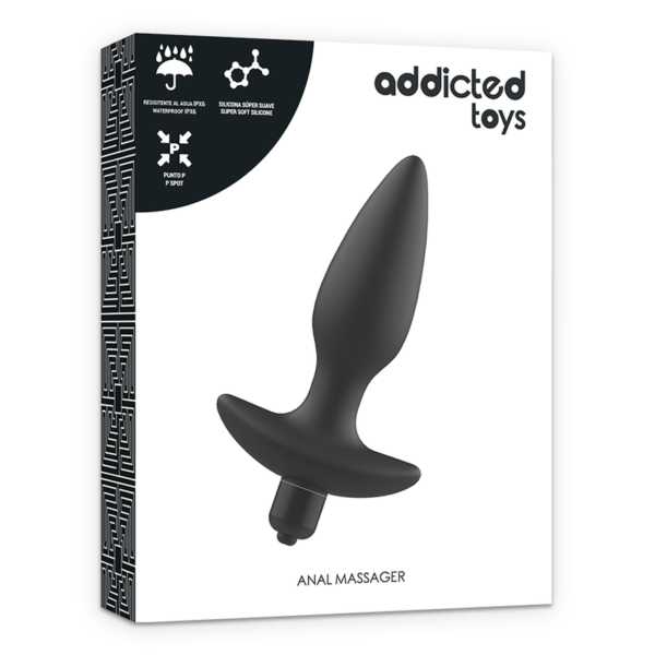 ADDICTED TOYS - MASSAGER PLUG ANAL AVEC VIBRATION NOIR - – Image 6