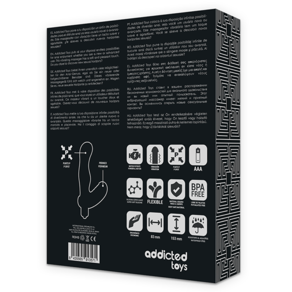 ADDICTED TOYS - STIMULATEUR ANAL DE PROSTATE EN SILICONE P-SPOT VIBE - – Image 7