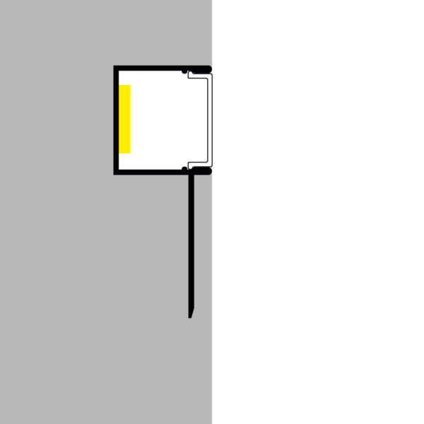 Profilé Aluminium Gilg - 2 Mètres Aluminium - Ledme - LM3871 – Image 3