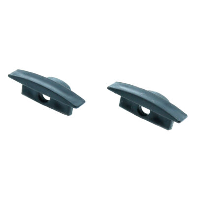 Prise noire pour profil encastré 2 mètres 12V/24V - Pack 2 - DSC - Ledme - KB0023