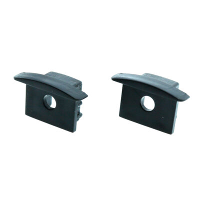 Bouchon noir pour U profil haut avec ailes encastrables 2 mètres - DSC - Ledme - KB0025