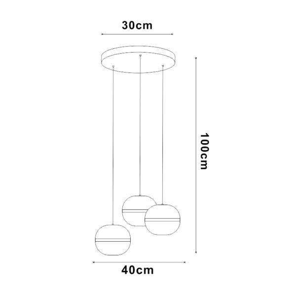 Plafonnier LED Curling 108W CCT - DSC - Ledme - KB9116 – Image 2